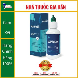 Dung Dịch Rửa Vết Thương SUPORAN - Làm Sạch 99,9% Vi Khuẩn Nấm Trong 30 Giây (100 190 500ml)