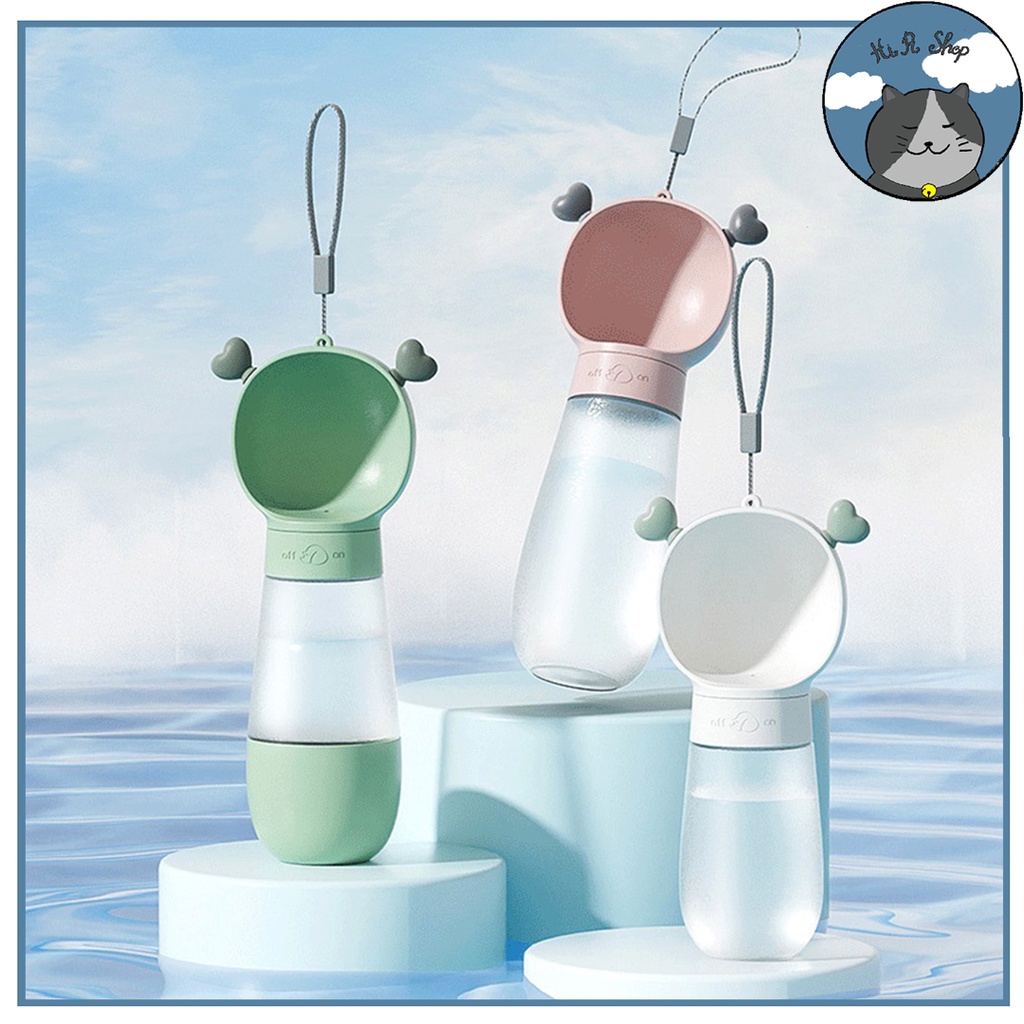 Bình Nước Di Động Cho Thú Cưng Dụng Cụ Uống Nước Cầm Tay Du Lịch Tiện Dụng Cho Chó Mèo