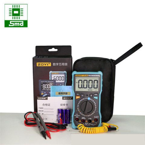Đồng hồ đo vạn năng ZOYI ZT-M0 đo nhiệt độ, tần số, điện áp và dòng điện AC và DC, kiểm tra điện âm tường