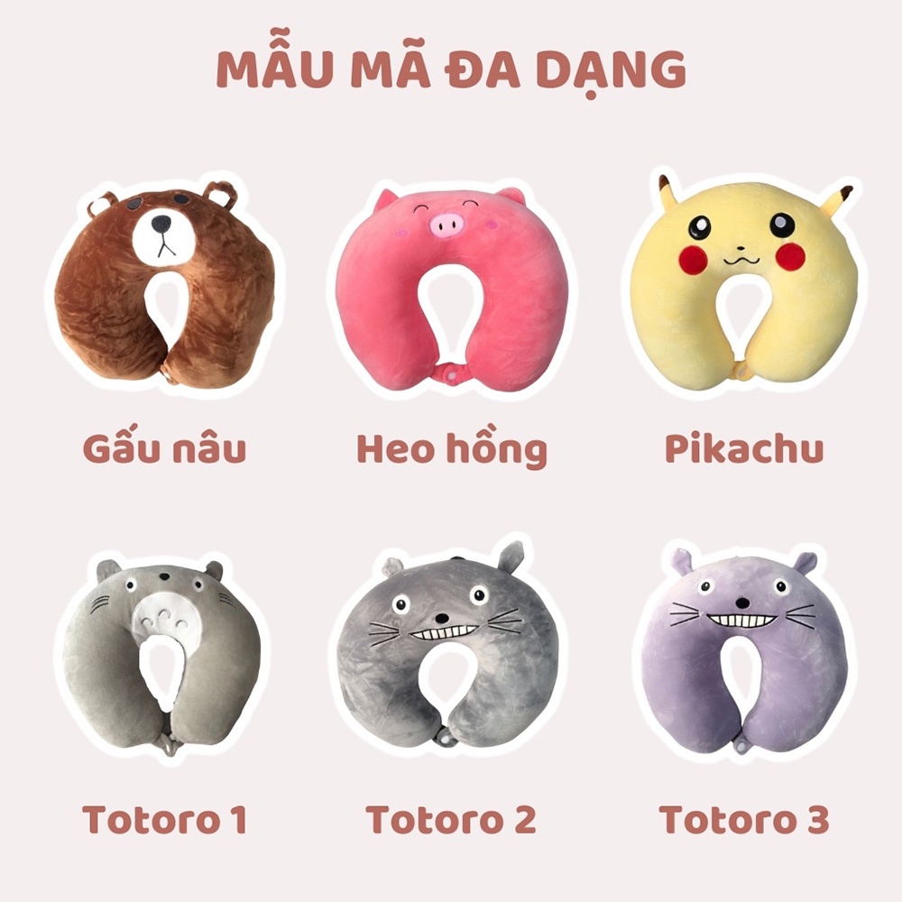 0. Gối chữ U tựa cổ văn phòng - Gối tựa cổ đi máy bay, ô tô, đi du lịch
