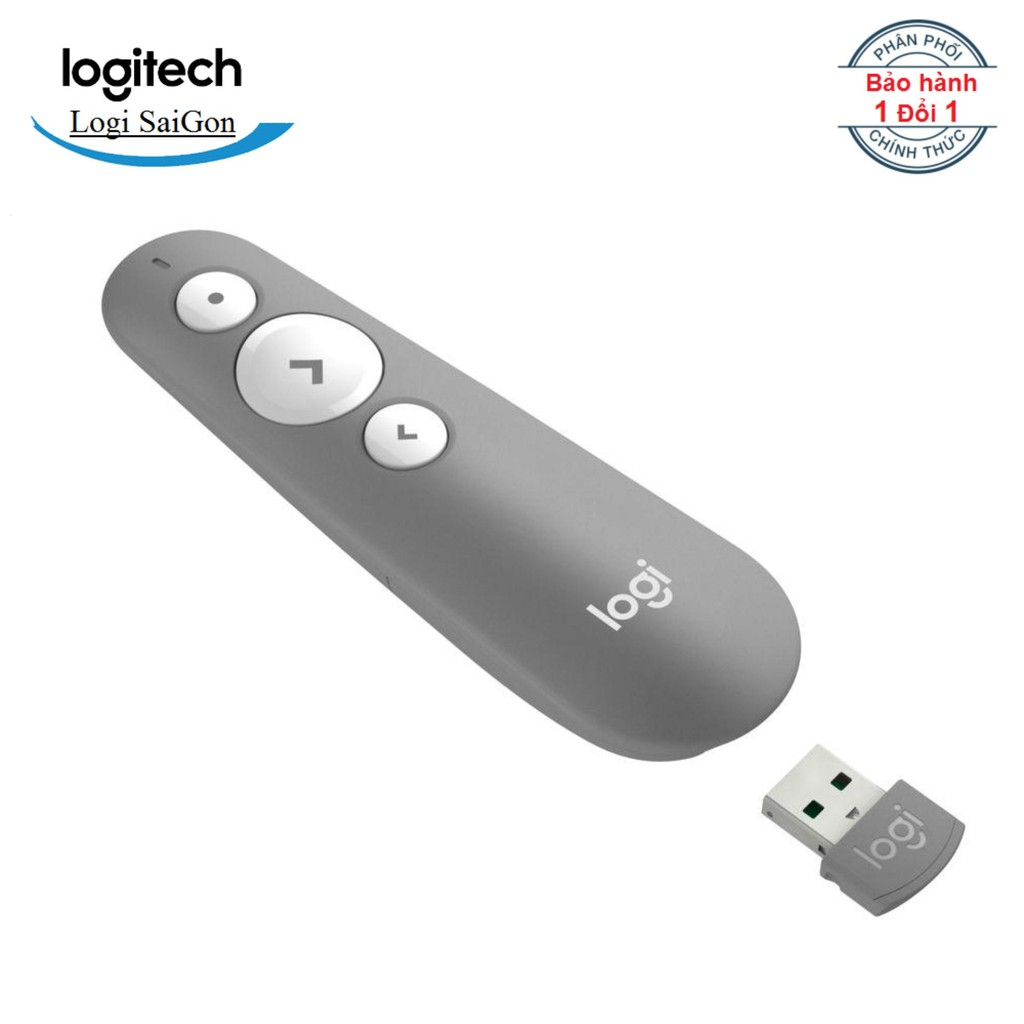 Bút trình chiếu laser Logitech R500 - Các nút bấm lập trình được