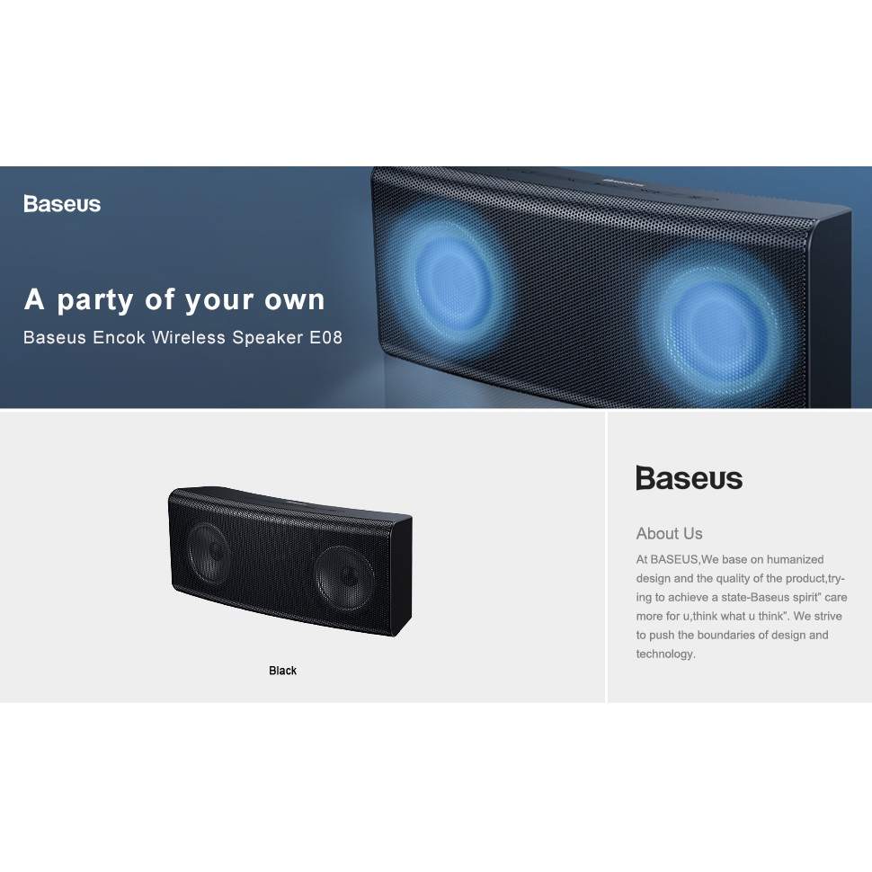 Loa Bluetooth Baseus Encok E08 Wireless Speaker V5.0
