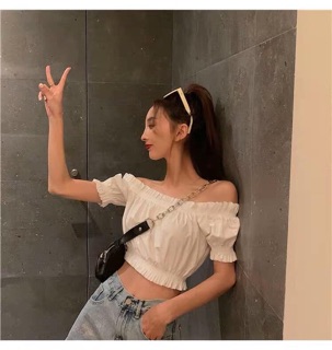Áo Croptop trễ vai [RẺ VÔ ĐỊCH] Hàn Quốc