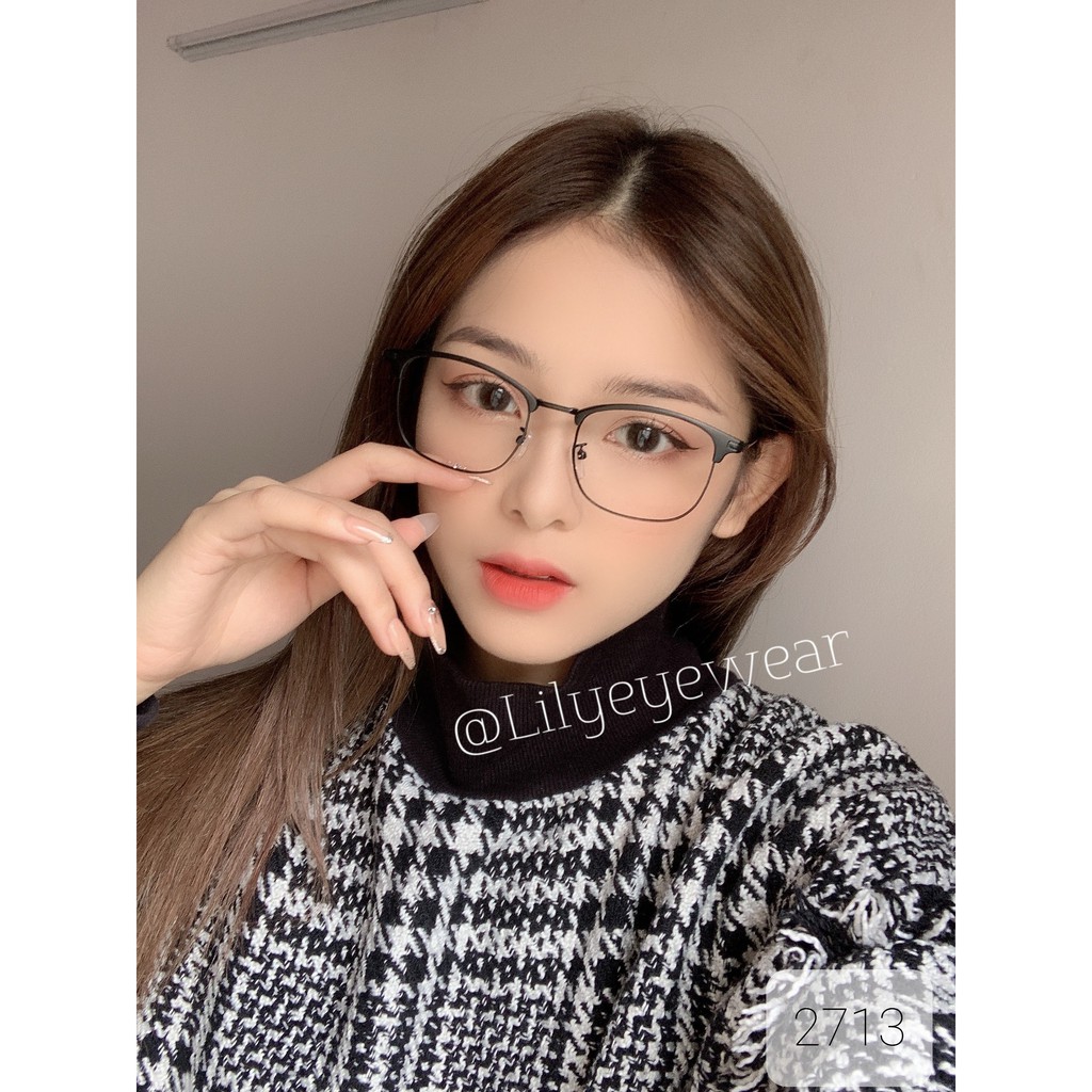 Đẹp Gọng kính cận kim loại thời trang nam nữ Lilyeyewear 2713 nhiều màu Nancy Eyes