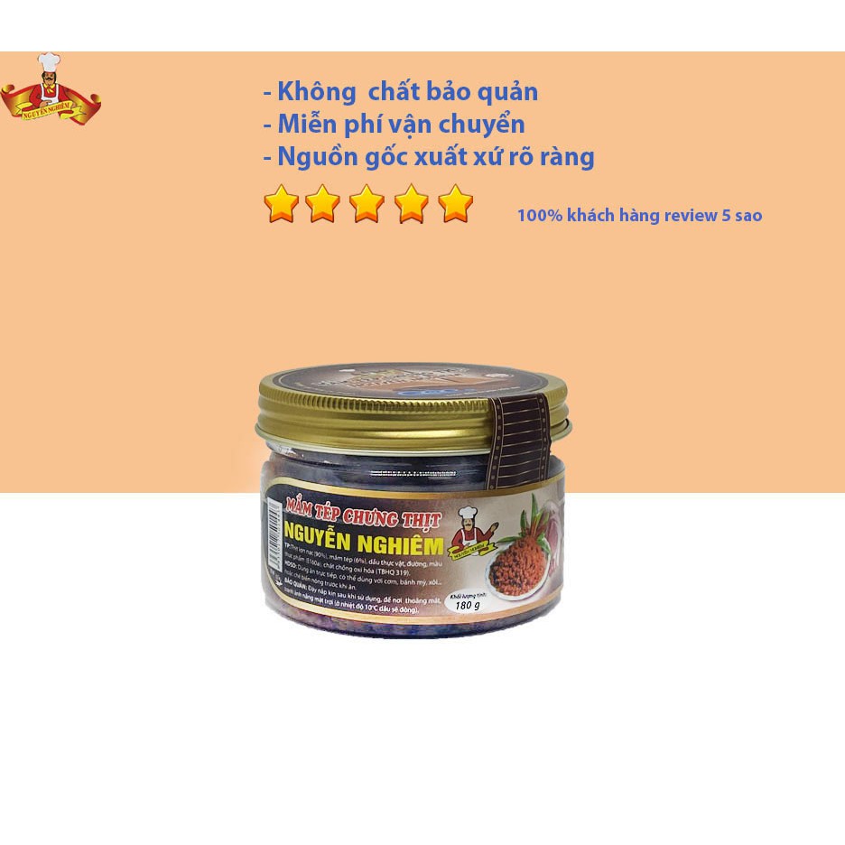 Mắm tép chưng thịt ăn liền hộp 180g thương hiệu Nguyễn Nghiêm | BigBuy360 - bigbuy360.vn