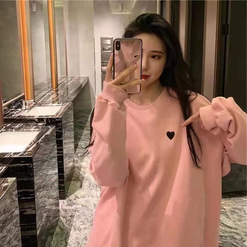Áo sweater cổ tròn phong cách Hàn Quốc thời trang<br />