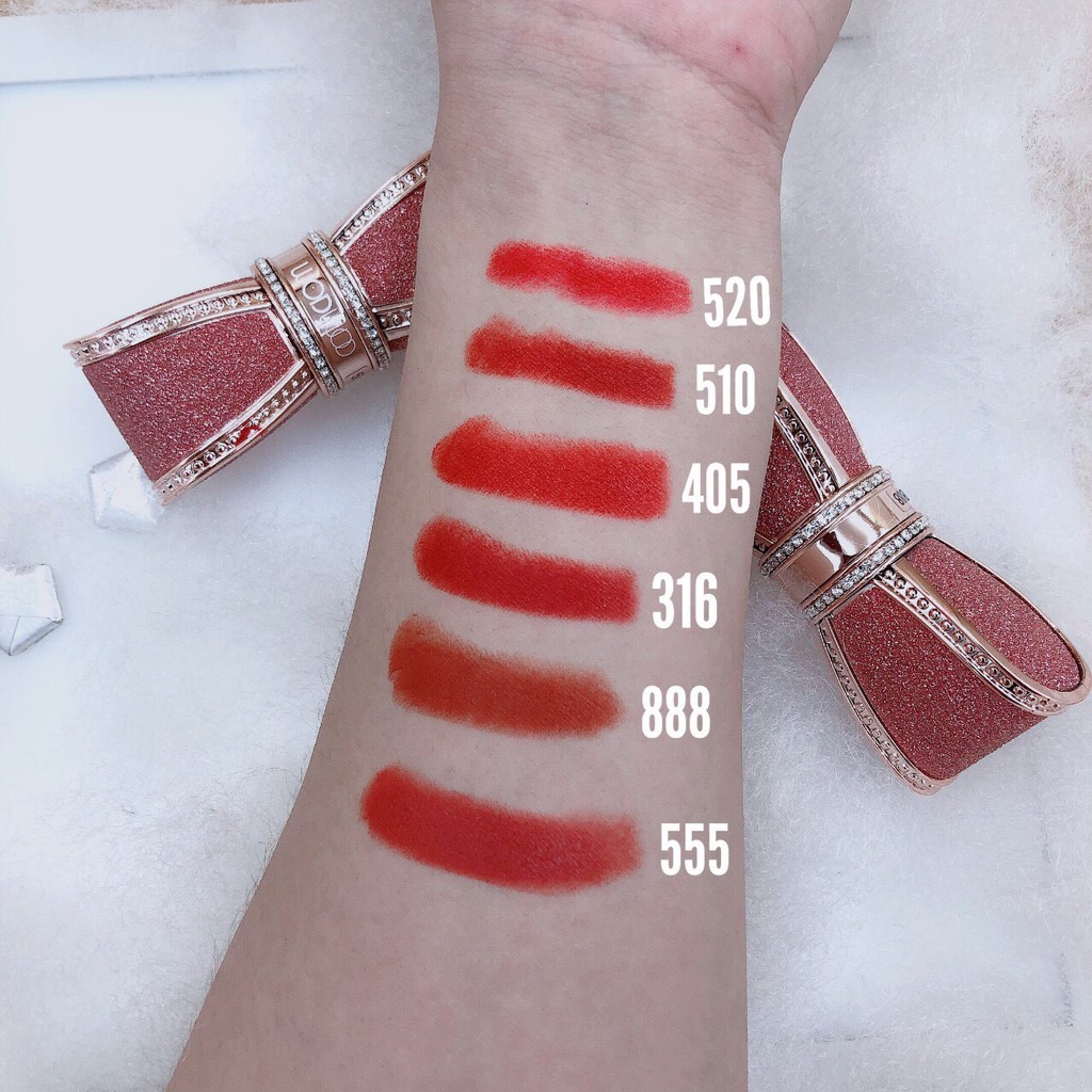 [Hạn sử dụng 2024] Son thỏi hình nơ Wodwod Diamond Enamel Bow Lipstick siêu sang chảnh | WebRaoVat - webraovat.net.vn