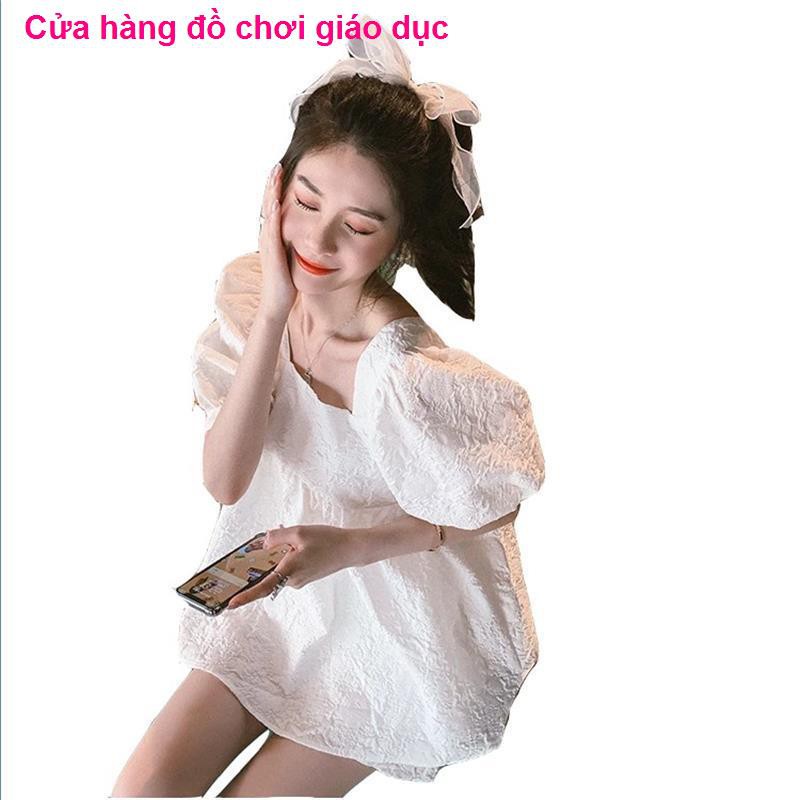 XINH XINH Váy dành cho bà bầu Mùa hè Out Thời trang Áo sơ mi ngắn tay ngoài Quần short Mặc Bộ hai mảnh RẺ QUÁ