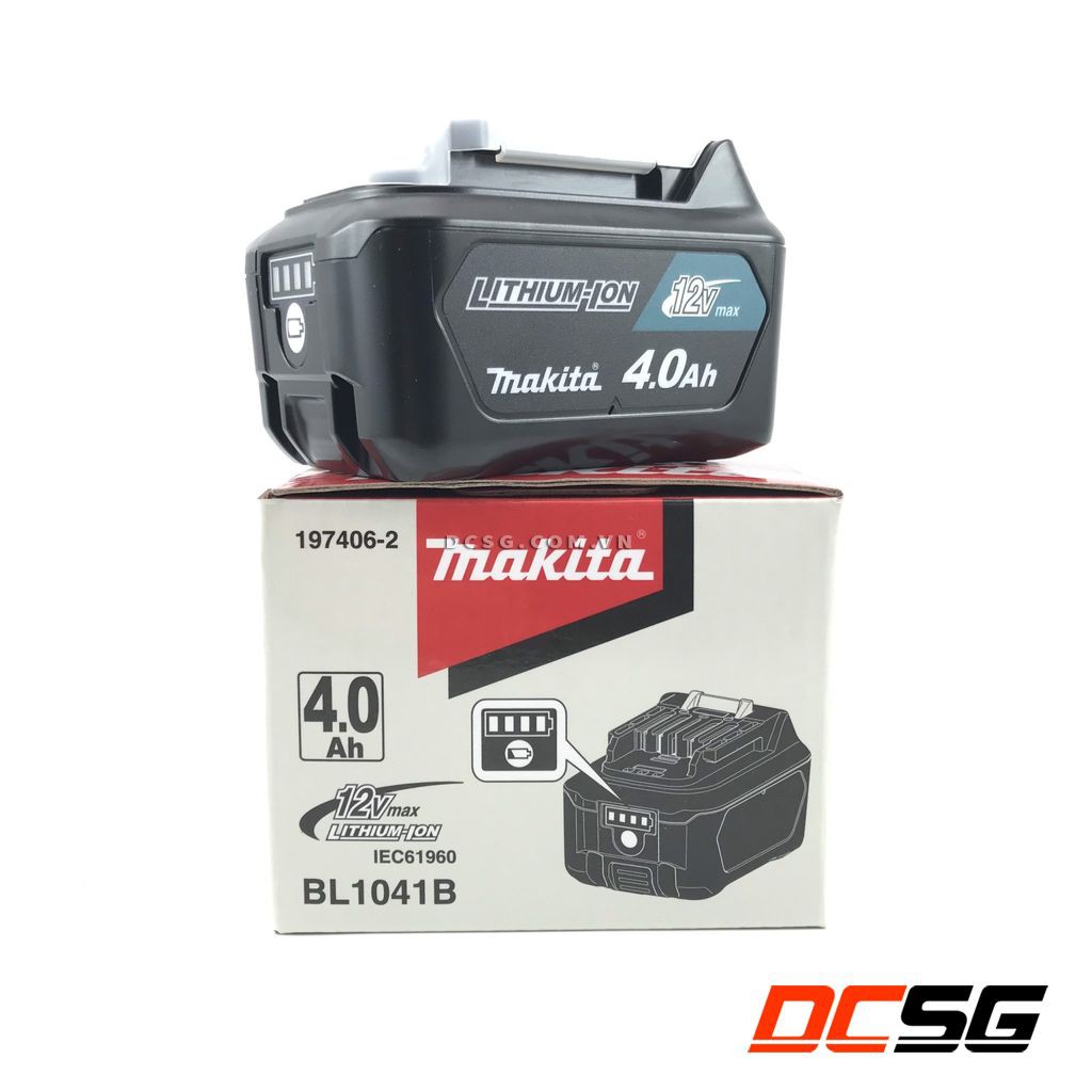 Pin BL1041B Li-Ion/12Vmax/4.0Ah Makita 197406-2 (có hộp)