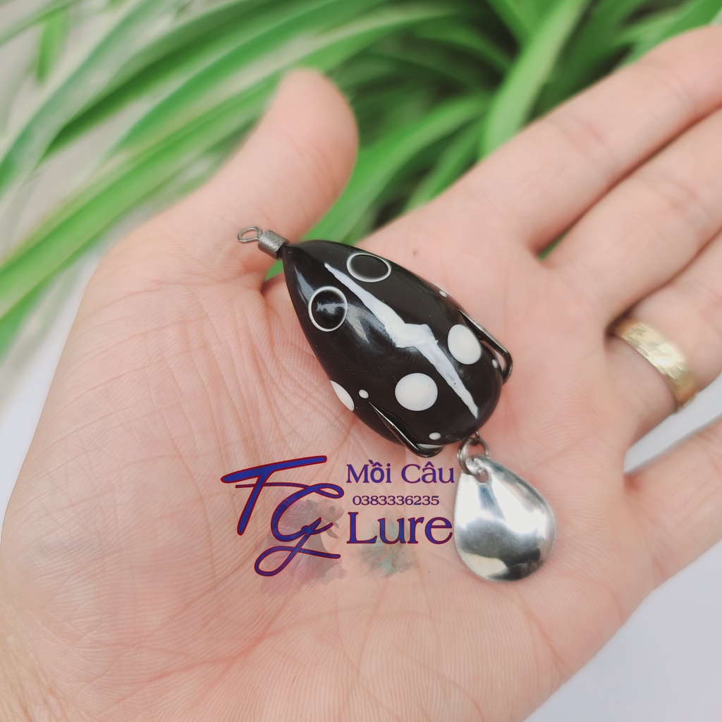 Mồi Nhái Hơi F69 Sét Chấm Bi -Mồi Giả Câu Cá Lóc -Mồi Lure