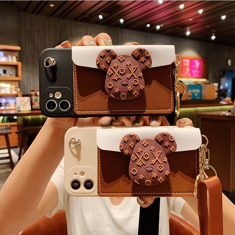 Ốp điện thoại có ví đựng thẻ và dây đeo chéo thời trang dành cho SAMSUNG NOTE 5 8 9 10 PLUS 20 ULTRA S10 LITE S10E