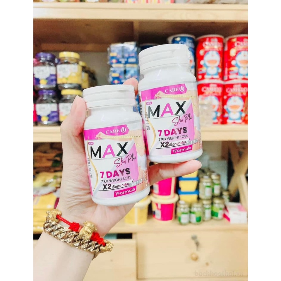 Giảm Cân Max 7 Days Slim Plus X2 [Mẫu mới]