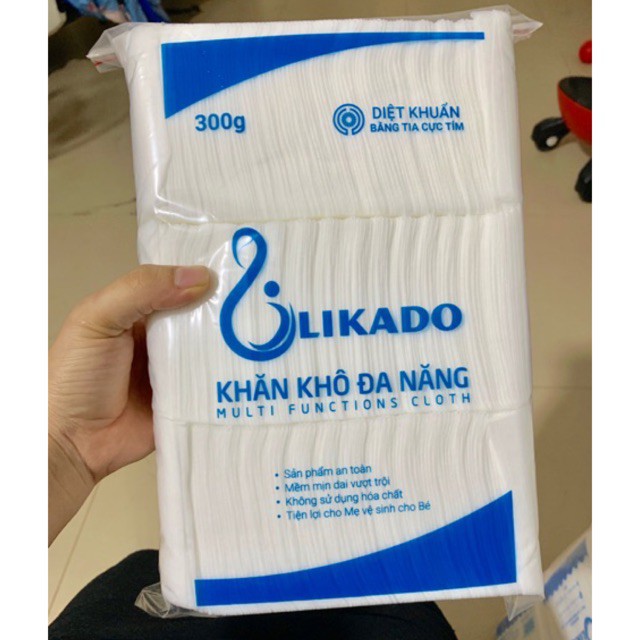 Khăn vải khô đa năng LIKADO - loại 300 gram - 270 tờ