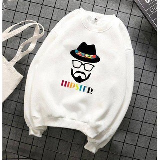 Áo hoodie không nón chất nỉ bông nam nữ đều mặc được