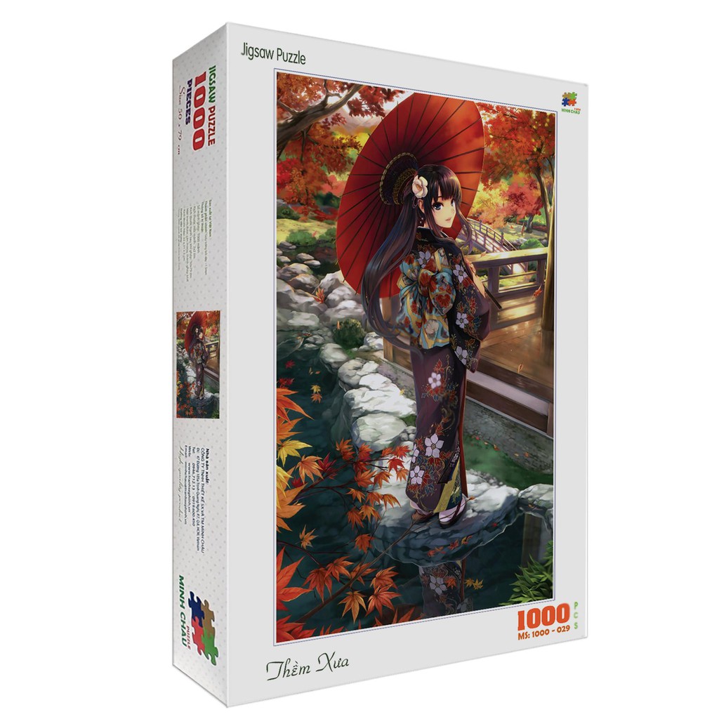 Bộ tranh xếp hình jigsaw puzzle cao cấp 1000 mảnh ghép – Thềm Xưa
