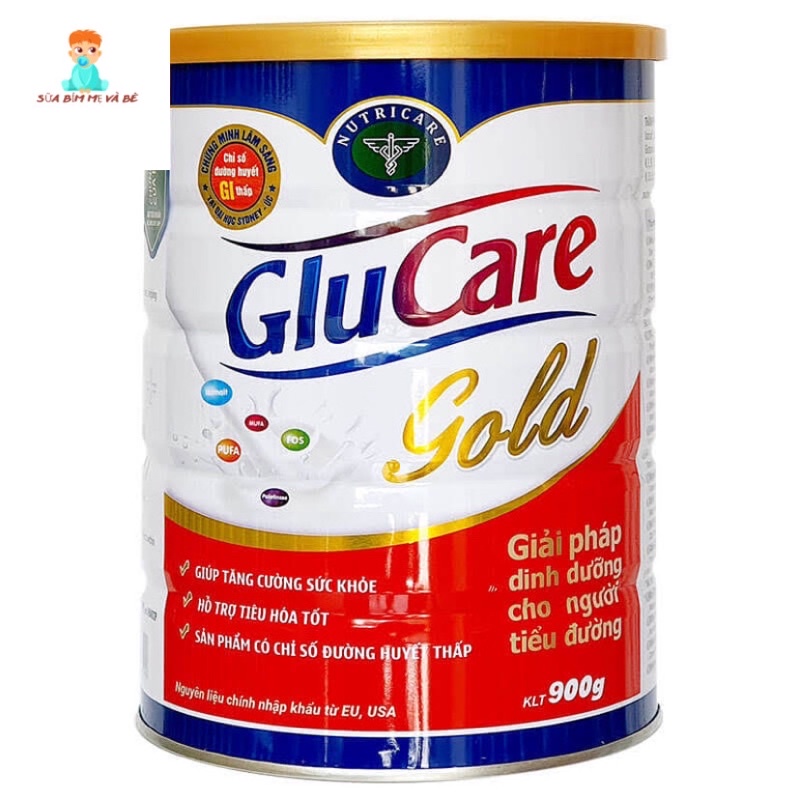 Sữa bột Glucare Gold dinh dưỡng cho  người tiểu đường 900g (date mới)