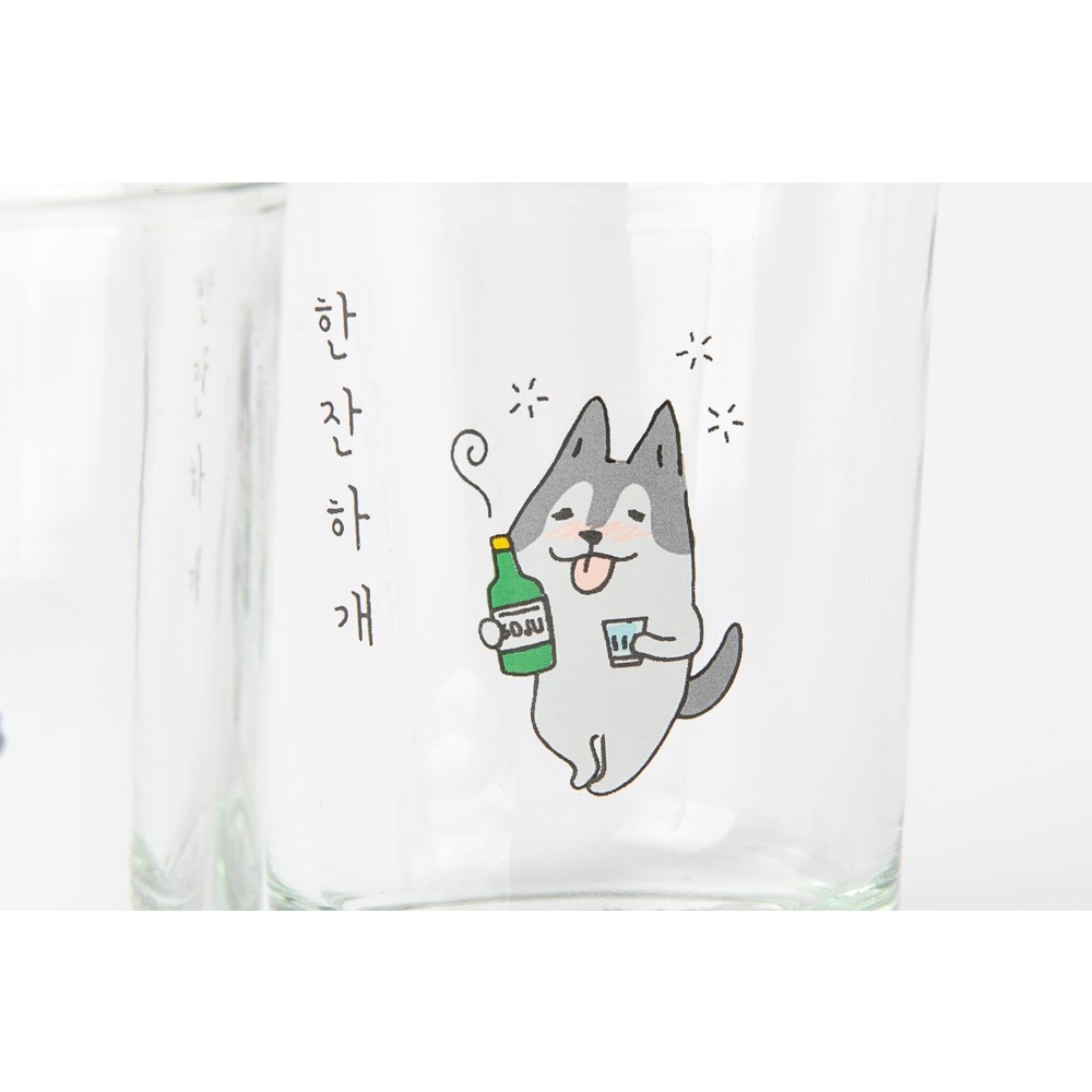 Set 2 Ly Soju ARTBOX Hàn Quốc Họa Tiết Shiba Inu Hoạt Hình Xinh Xắn