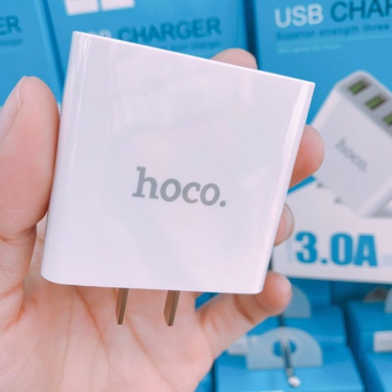 CỦ SẠC 3 ĐẦU HIỆU HOCO CÓ ĐÈN LED HIỂN THỊ DÒNG ĐIỆN CHO CÁC MÁY IPHONE SAMSUNG OPPO..Mã C15