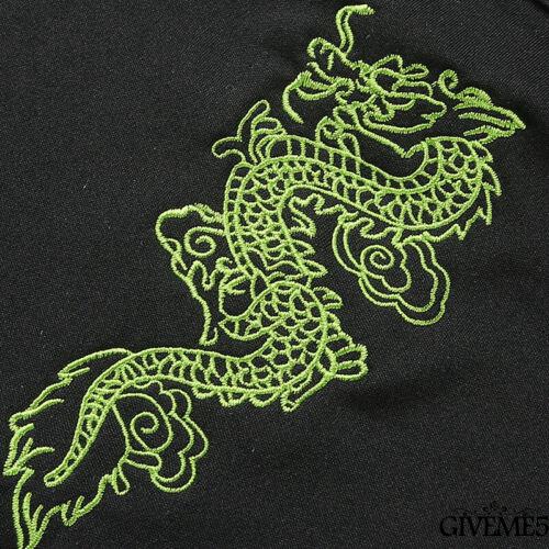 Áo Lửng Hai Dây Thêu Họa Tiết Con Rồng Phong Cách Trung Hoa Quyến Rũ Dành Cho Nữ