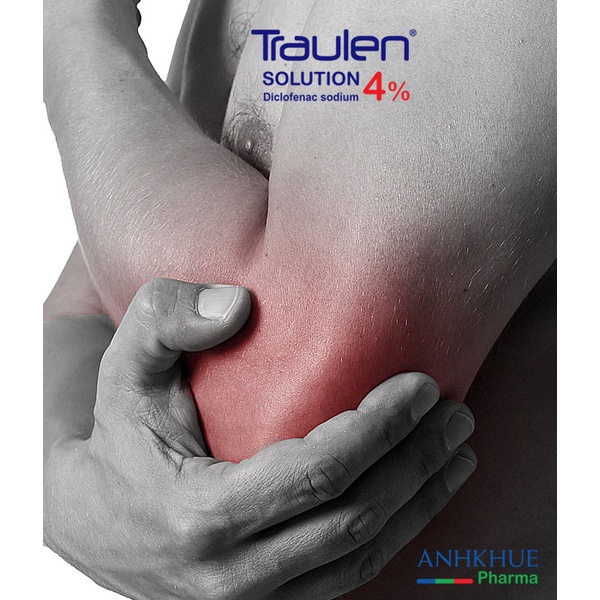 Chai xịt Traulen 4% Solution 25g- Xịt giảm đau vai, đau cơ, đau khớp, bầm tím, bong gân, căng cơ