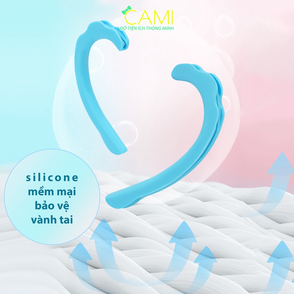 Quai đeo khẩu trang silicone không đau vành tai, chống hằn đỏ_Cami_CMPK195