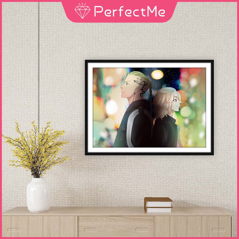 Tranh đính đá 5D họa tiết Anime Tokyo Revengers kích thước 30x40cm
