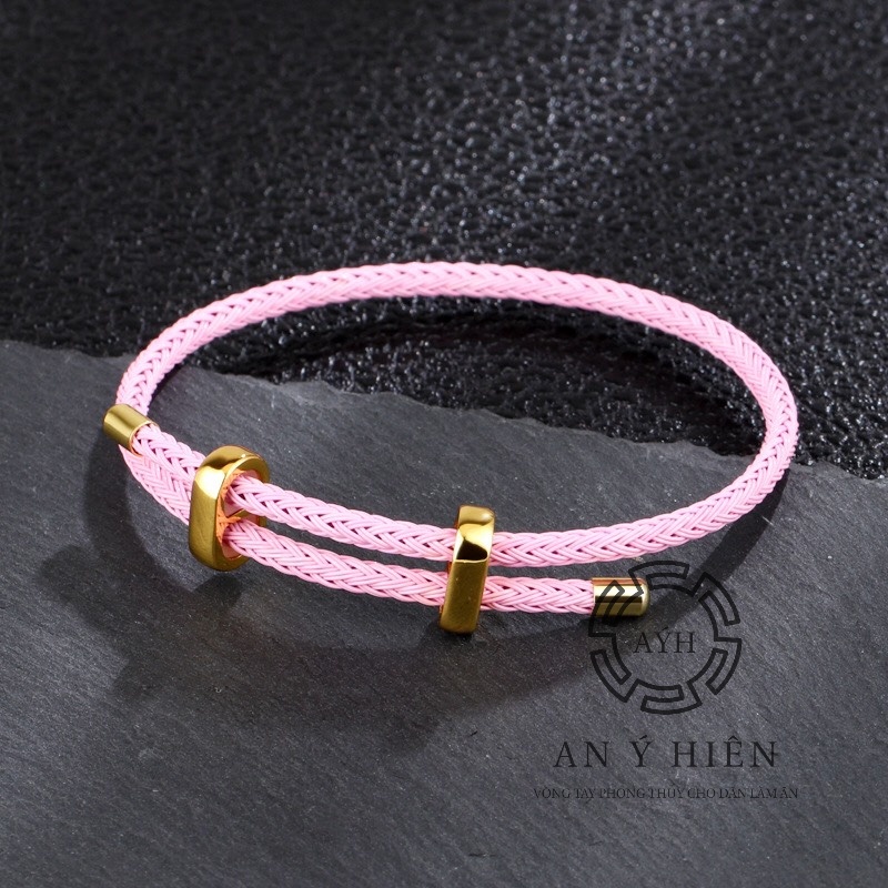 Vòng dây cước hồng HongKong cao cấp