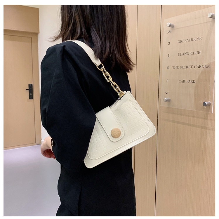 Ielgy Túi Đeo Vai Họa Tiết Vân Đá Đơn Giản Và Đa Năng Cho Nữ