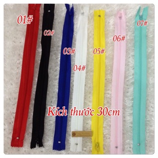 Dây kéo nhựa Hkk 30cm