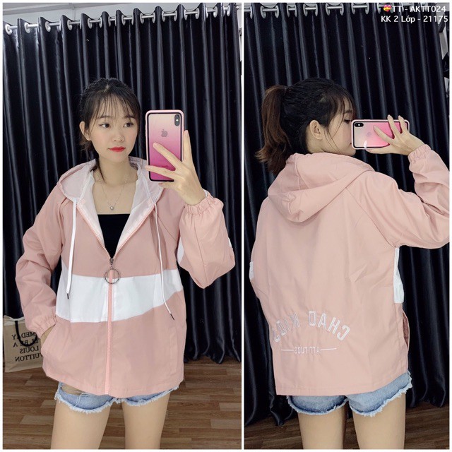🌵 𝐓𝐡𝐞𝐔𝐥𝐳𝐳𝐚𝐧𝐠 🌵 CM Áo Khoác Kaki 2 Lớp Phối Viền Thêu Chữ (Kèm Video, Hình Thật) | BigBuy360 - bigbuy360.vn