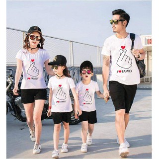combo ao thun gia dinh tay tim