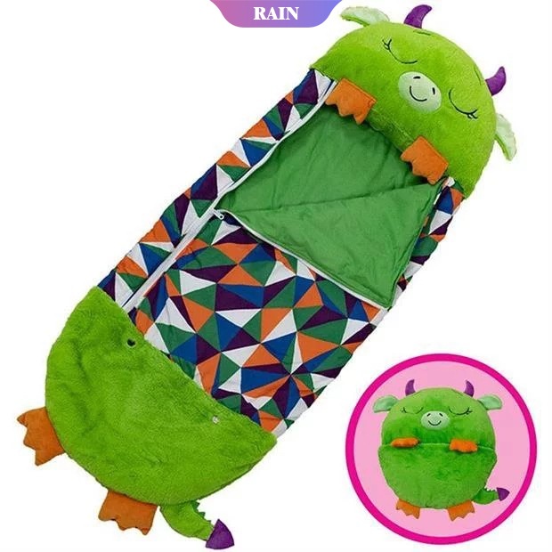 1 Gối Ngủ Mềm Mại Giữ Ấm Họa Tiết Hoạt Hình Dễ Thương Cho Bé