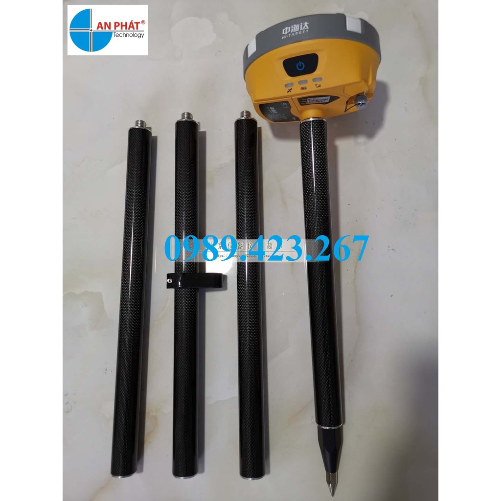 Sào Cacbon 4 đoạn RTK-Sào gương toàn đạc