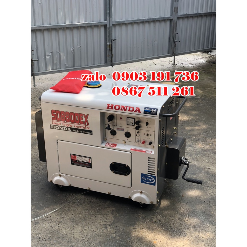 Máy phát điện Honda Thái Lan SD 8800EX- Thêm đề cót khi máy phát điện hết ắc quy