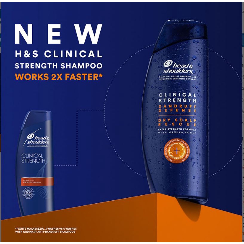 DẦU GỘI HEAD &amp; SHOULDERS CLINICAL STRENGTH LOẠI 400ML CỦA MỸ (MẪU MỚI)