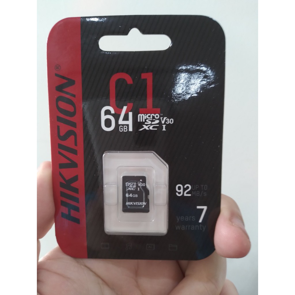 Thẻ nhớ micro SD Hikvision 64Gb,chuyên dùng cho camera, điện thoại, máy ảnh... (chính hãng 5 năm Hikvision VN)