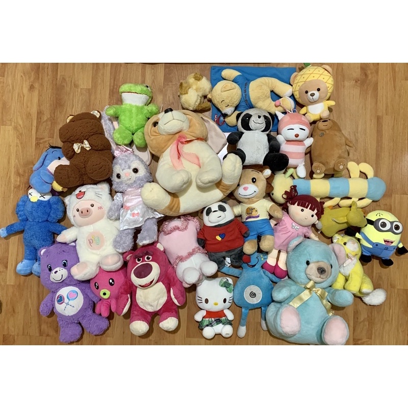 Thanh Lý Gấu Bông Thú Nhồi Bông Si 2hand Đồng Giá Siêu Rẻ chính hãng 20-35cm kiện Hàn Trung Nhật Mỹ