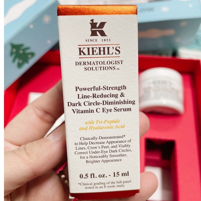 Tinh chất  KIEHL KIEHL'S VITAMIN C EYE  Serum mắt làm mờ các nếp nhăn mảnh, làm sáng cải thiện quầng thâm