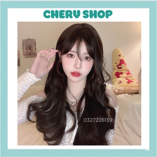 Tóc giả nguyên đầu xoăn dợn sóng tự nhiên 💄FREESHIP💄 Tóc giả nữ nguyên đầu cao cấp 1574