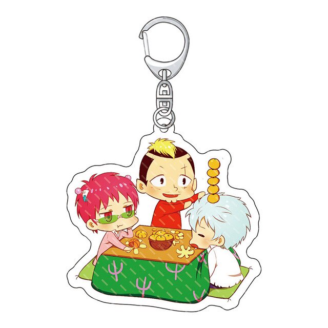Móc khóa chibi Manga Saiki Kusuo no Psi-nanno Psi-nan móc khoá quà lưu niệm phụ kiện túi xách balo keyring bằng arcrylic