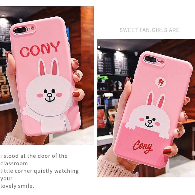 Ốp điện thoại in hình thỏ cony dễ thương cho Samsung A7 2018 J7 Pro J7 J2 J6 Prime