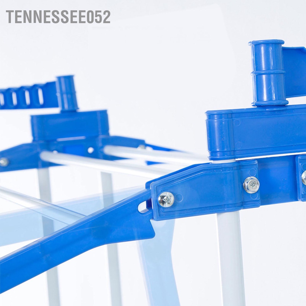 [Hàng Sẵn] Giàn phơi quần áo - Giá kệ treo quần áo có thể gấp lại 3 tầng 6 cánh có bánh xe【Tennessee052】