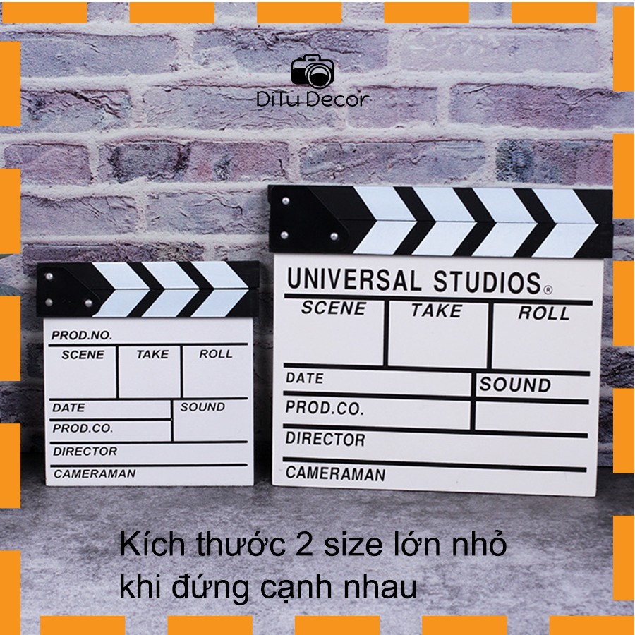 Bảng đạo diễn chụp ảnh, bảng clapper board quay phim - Ditu Home