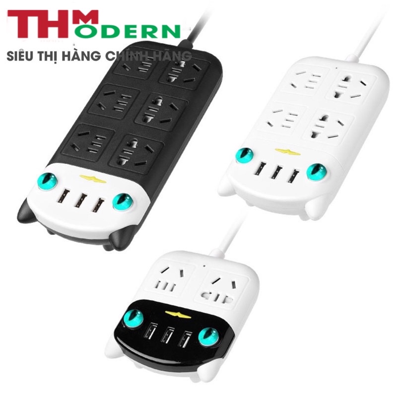 Ổ Cắm Điện Thông Minh Đa tính Năng có chức Năng Chống dật và  có tích hợp ổ cắm Usb