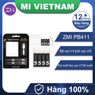 [Mã ELAUG giảm 6% đơn 50K] Bộ sạc pin ZI5/ZI7 ZMI PB401 PB411 bộ sạc+Bộ Pin