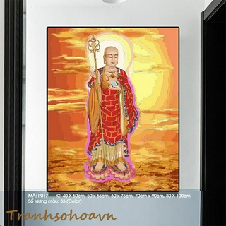 Tranh Sơn Dầu Số Hóa Phật Địa Tạng Nhiều Kích Thước Tranhsohoavn Nhiều Kích Thước Mã P017