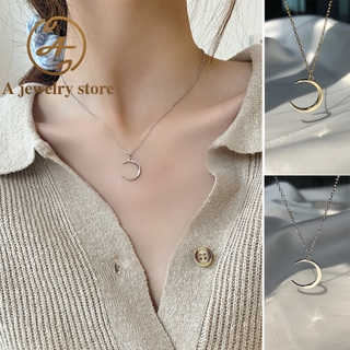 Dây Chuyền Hình Mặt Trăng Đơn Giản Thời Trang Cho Nữ