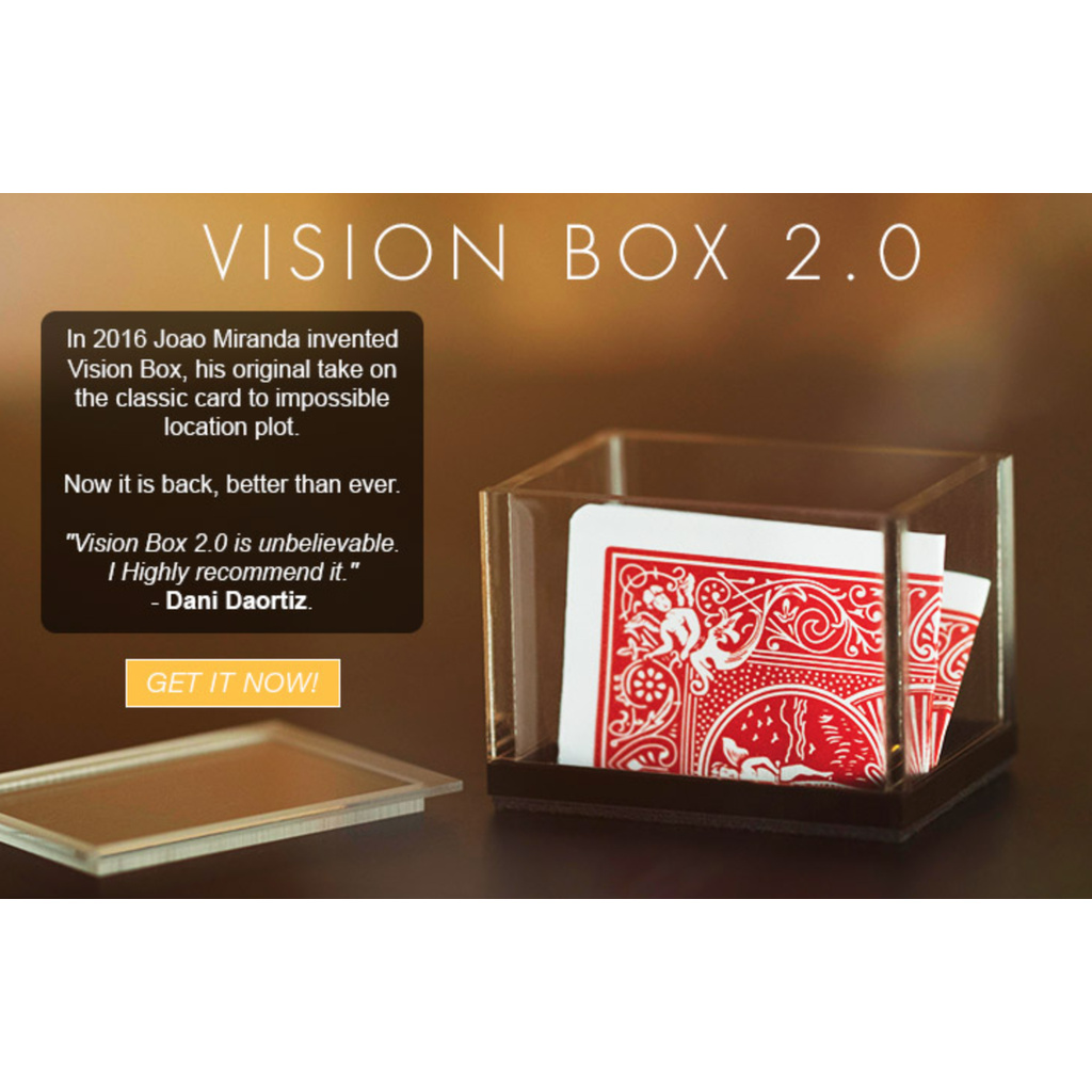 Đạo cụ ảo thuật Vision Box 2.0 by João Miranda Magic - Trick - Hàng chính hãng [Hàng Mỹ]