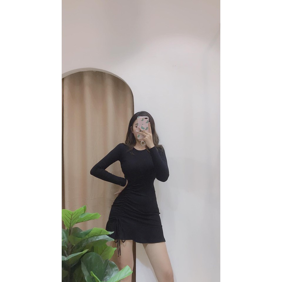 Váy body đuôi cá trễ vai và cổ tròn[ẢNH THẬT TẠI SHOP] | BigBuy360 - bigbuy360.vn