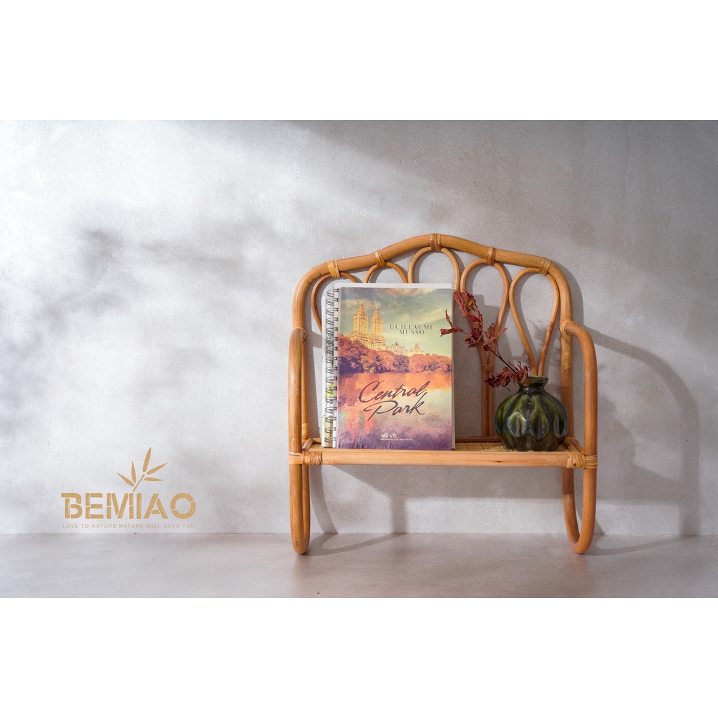 Kệ mây treo tường BEMIAO kệ để đồ đa năng - Hàng decor cao cấp
